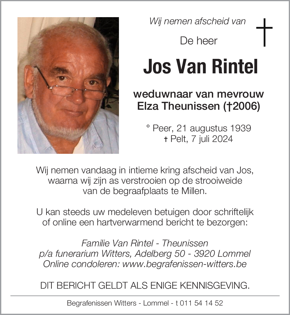 Jos Van Rintel