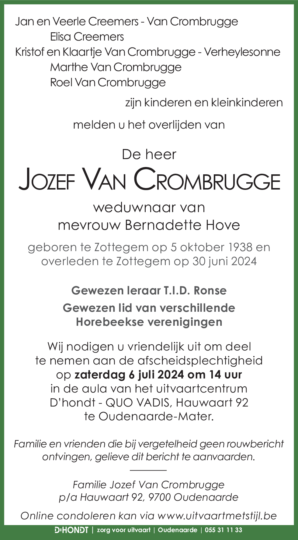Jozef Van Crombrugge