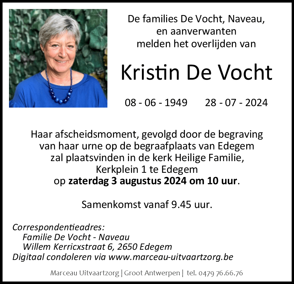 KRISTIN DE VOCHT