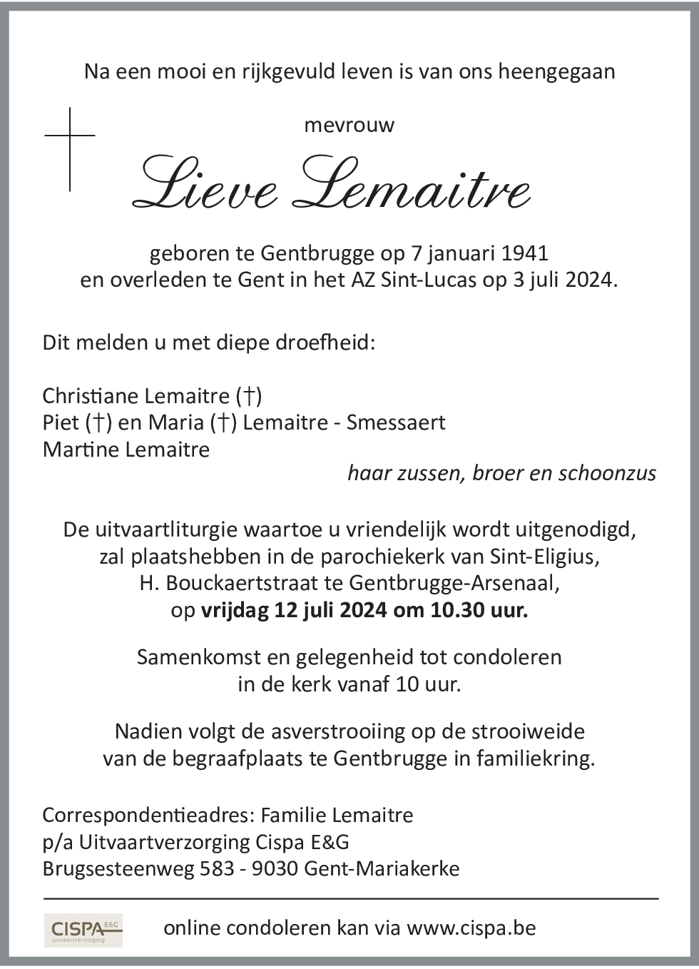 Lieve Lemaitre