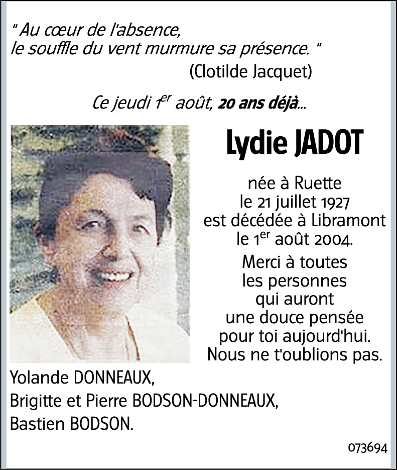 Lydie JADOT
