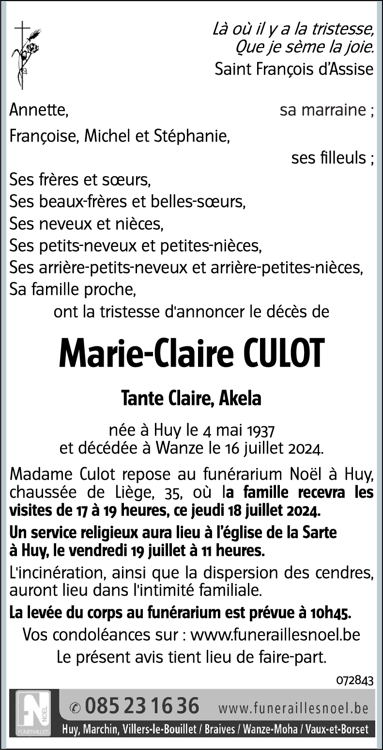 Marie-Claire CULOT
