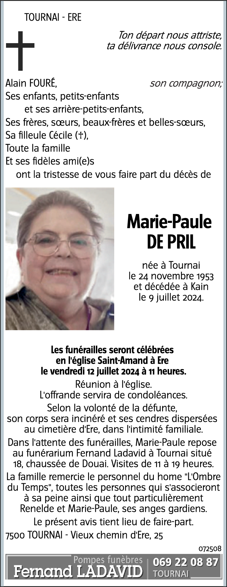 Marie-Paule DE PRIL