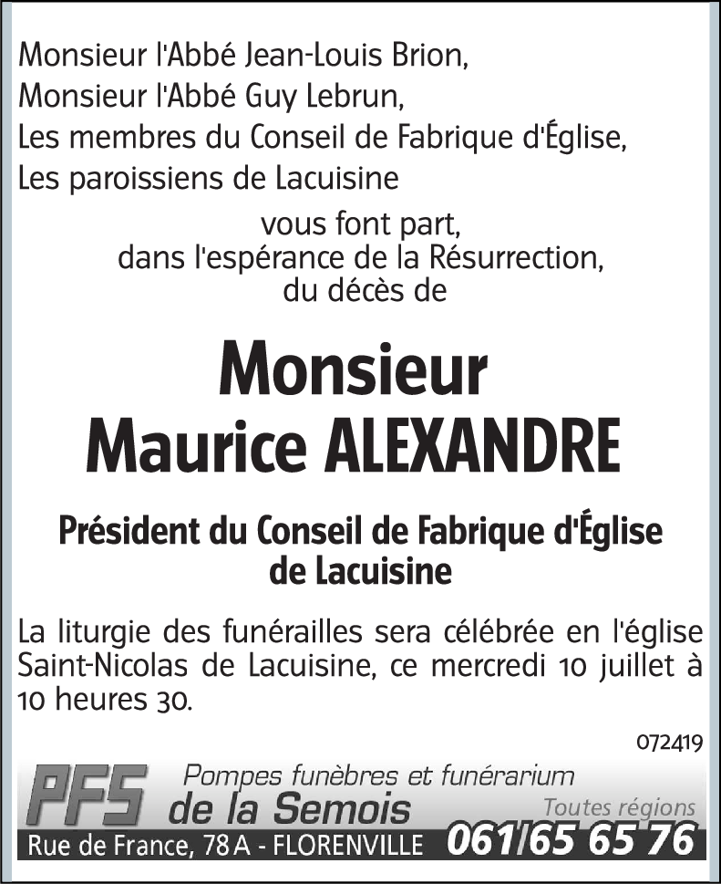 Maurice ALEXANDRE