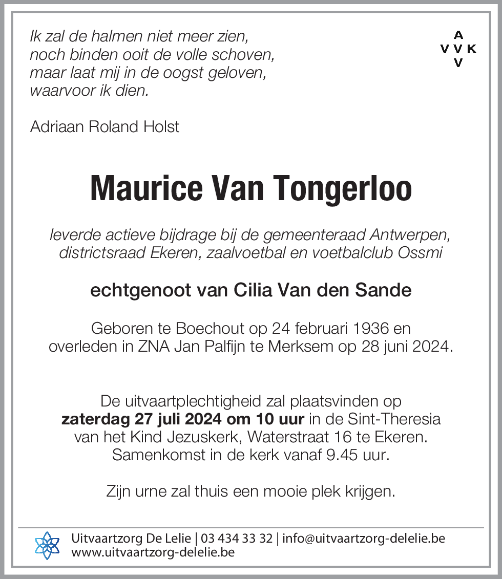 Maurice Van Tongerloo