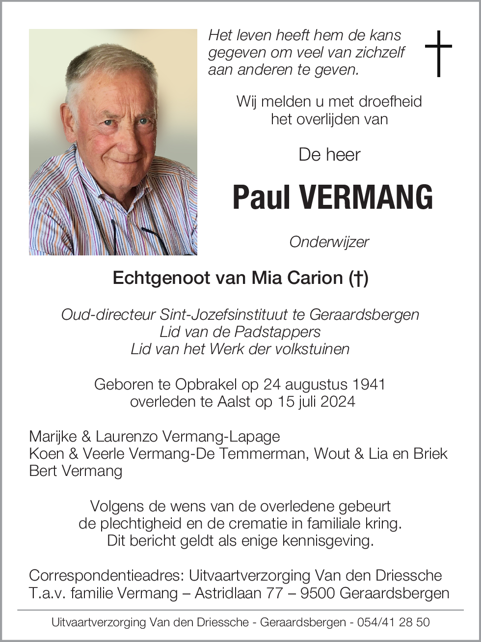 Paul Vermang