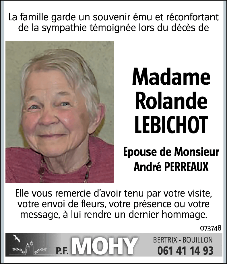 Rolande LEBICHOT