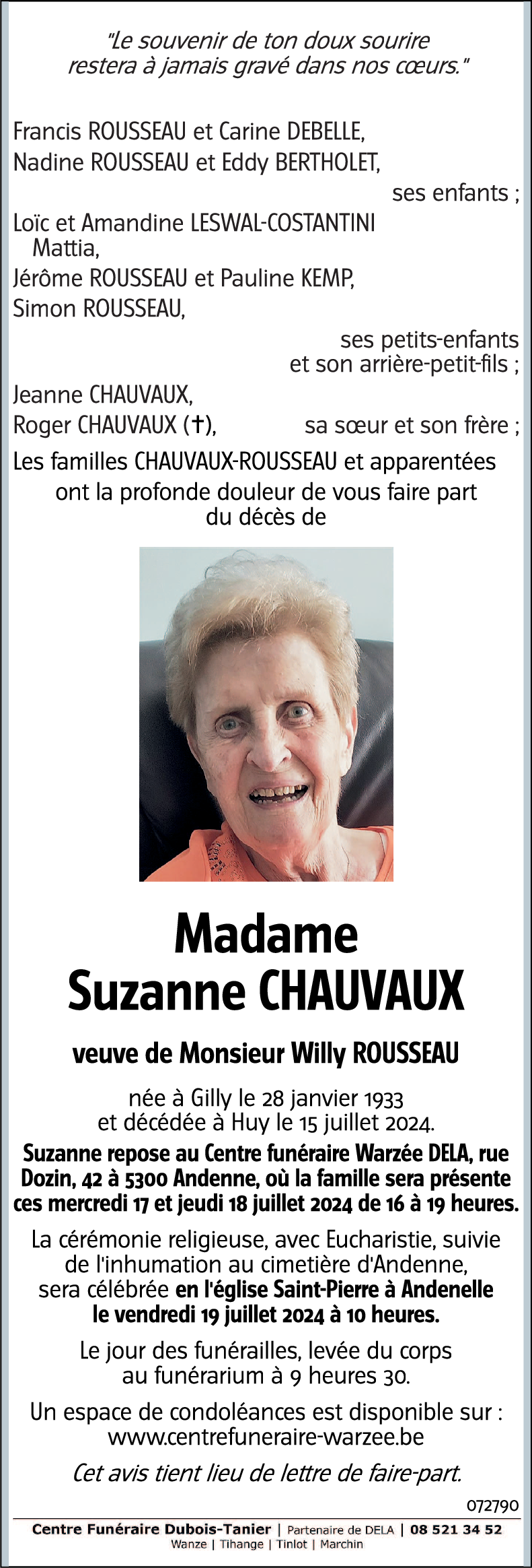 Suzanne CHAUVAUX