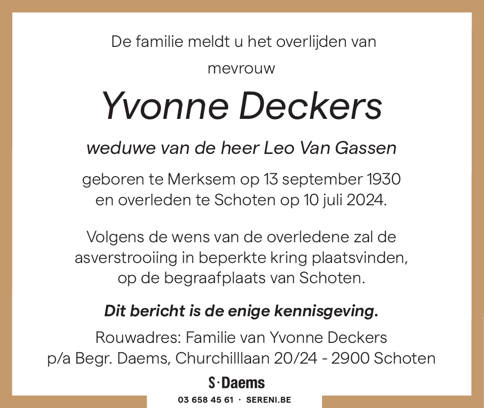 Yvonne Deckers