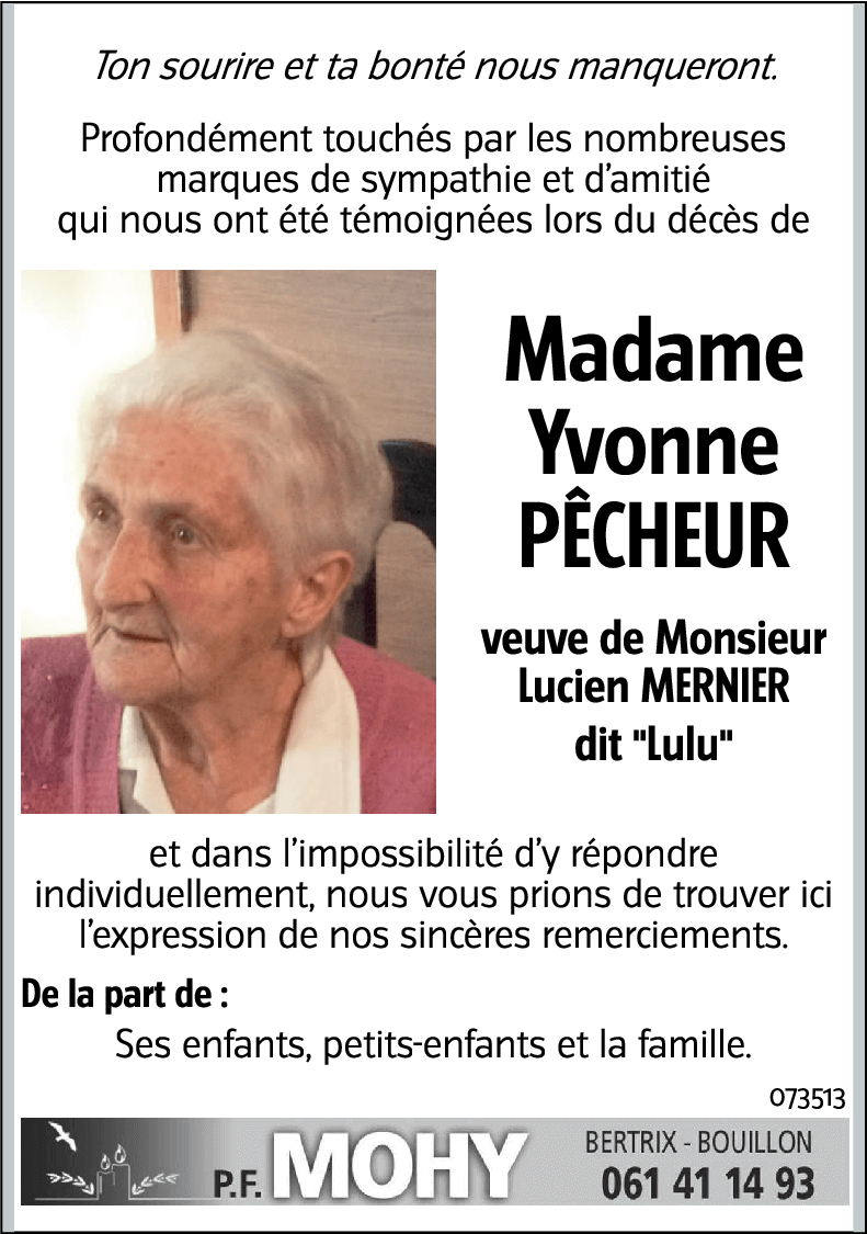 Yvonne PÊCHEUR