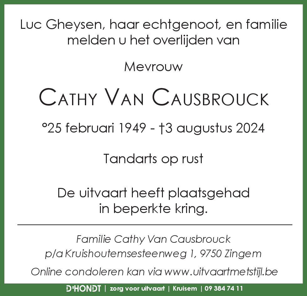 Cathy Van Causbrouck