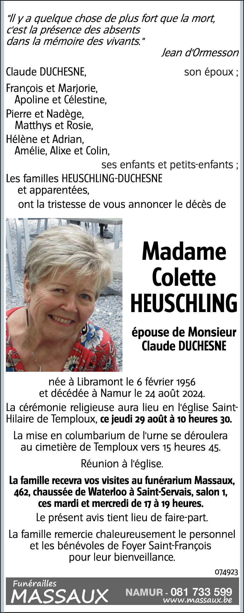 Colette HEUSCHLING