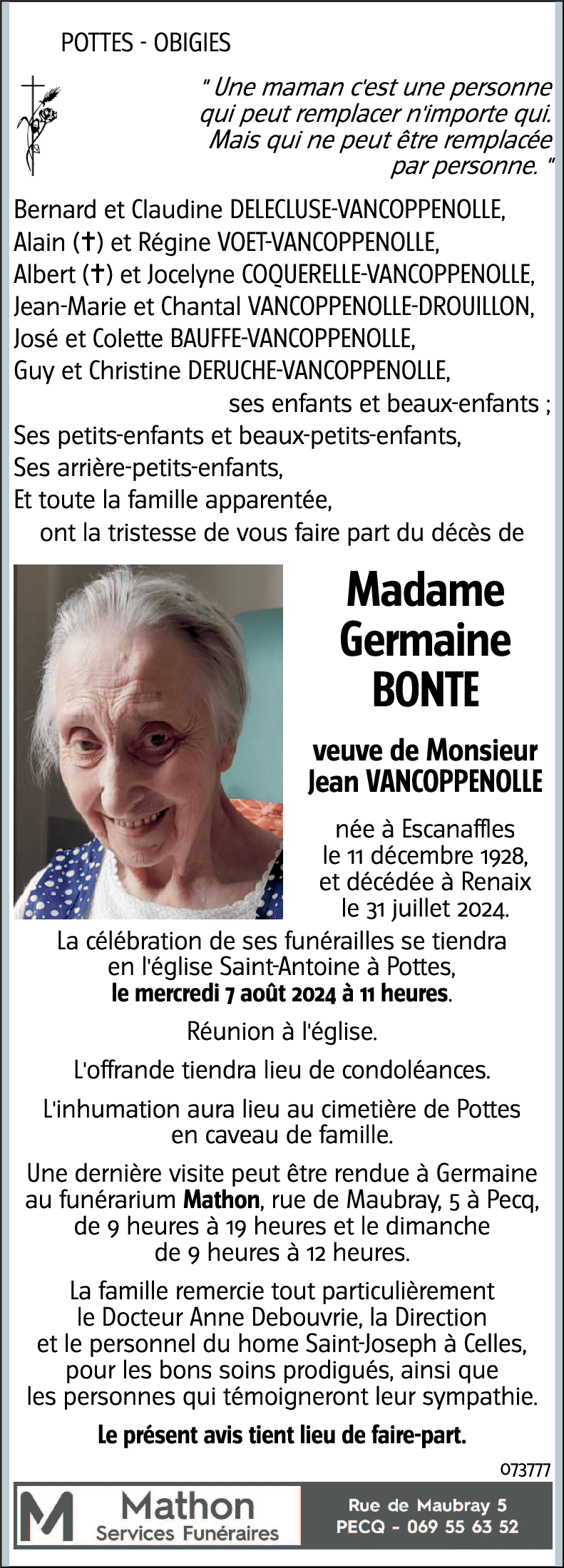 Germaine Bonte