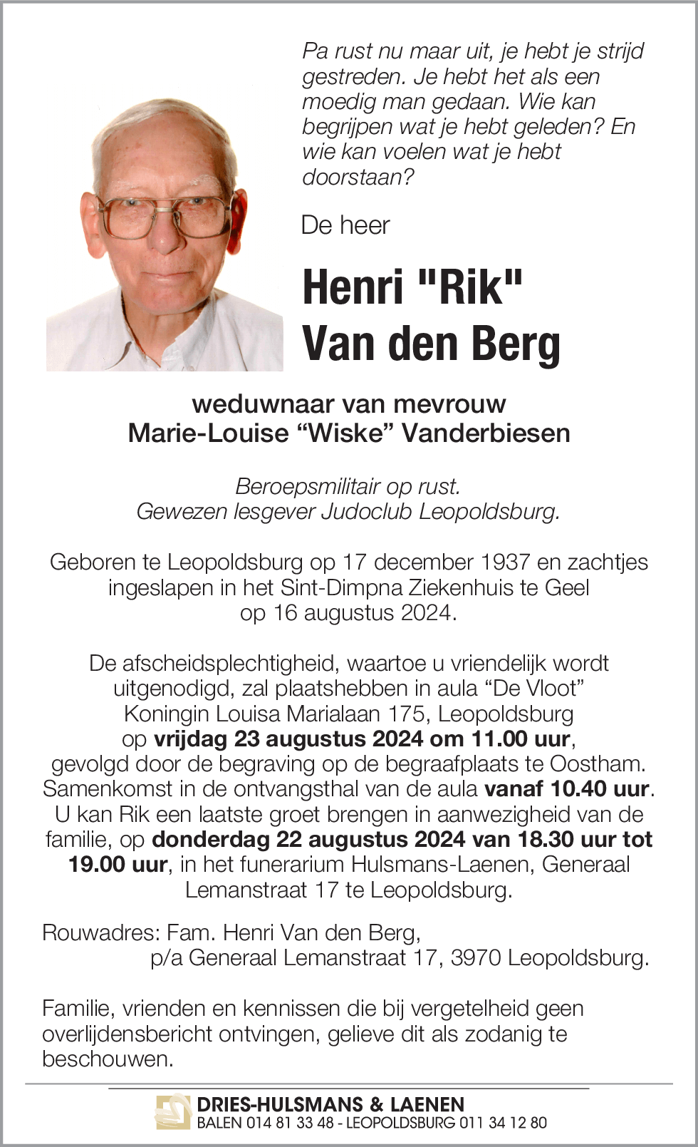 Henri Van den Berg