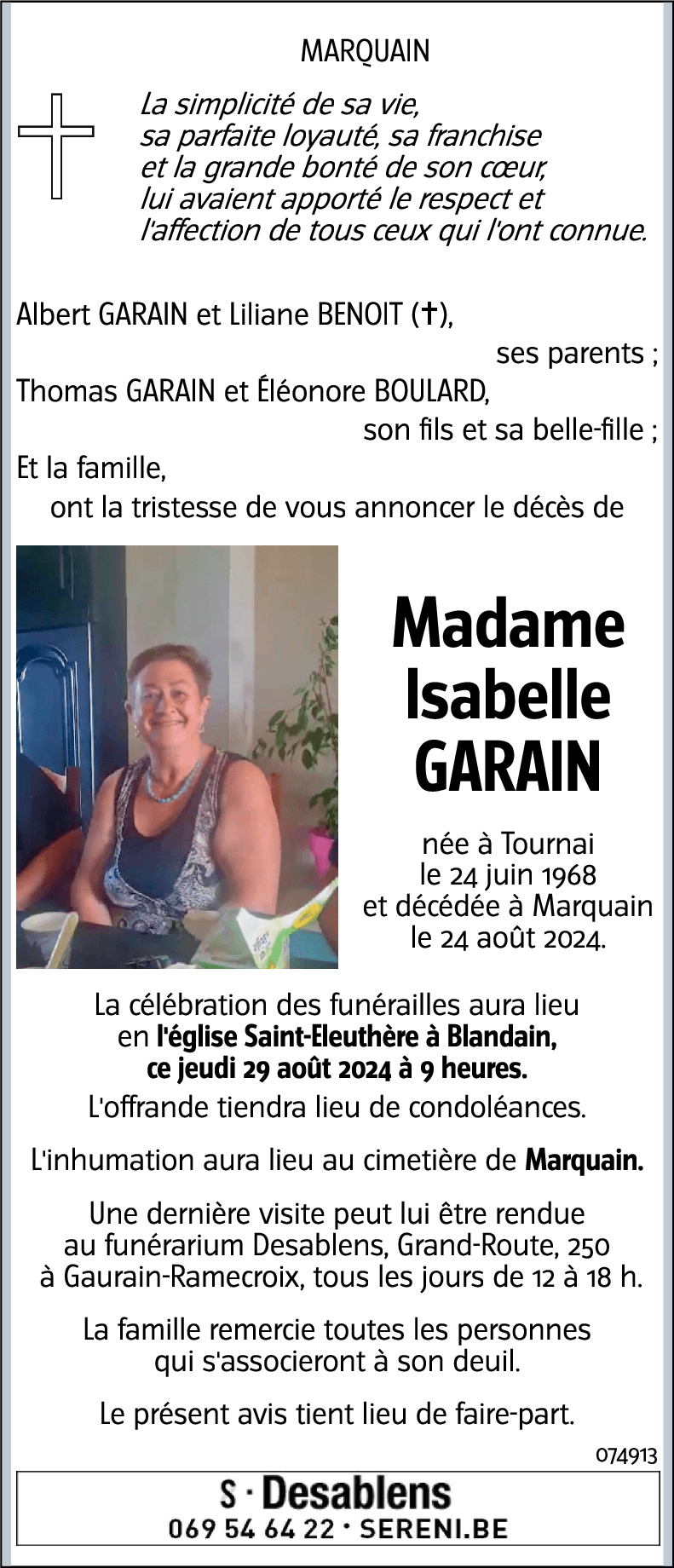 Isabelle GARAIN