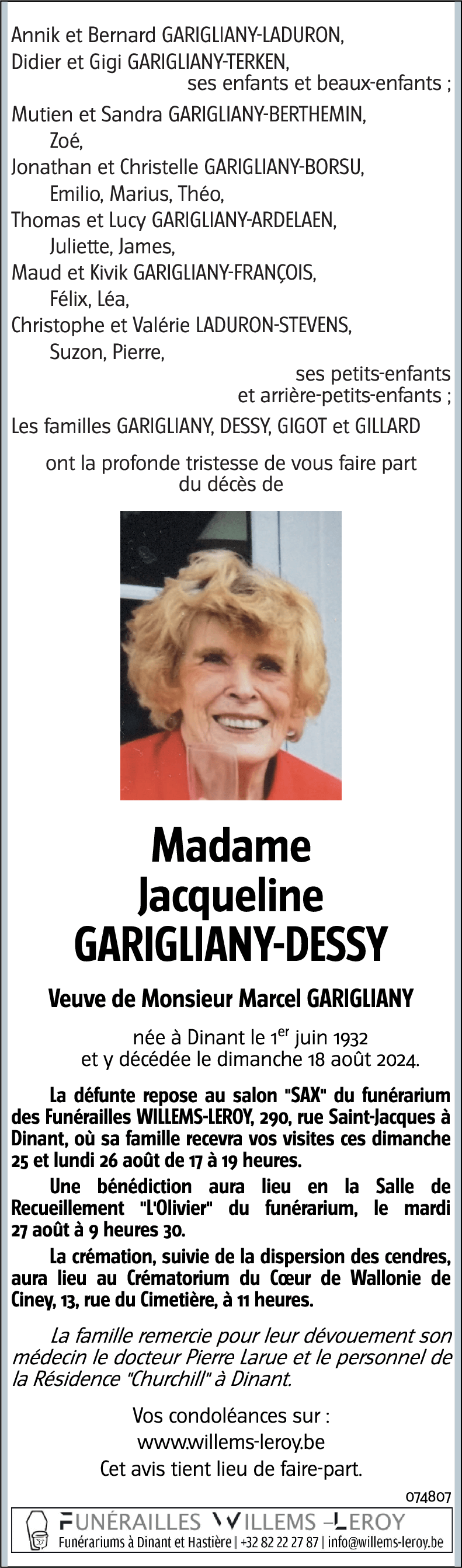 Jacqueline DESSY