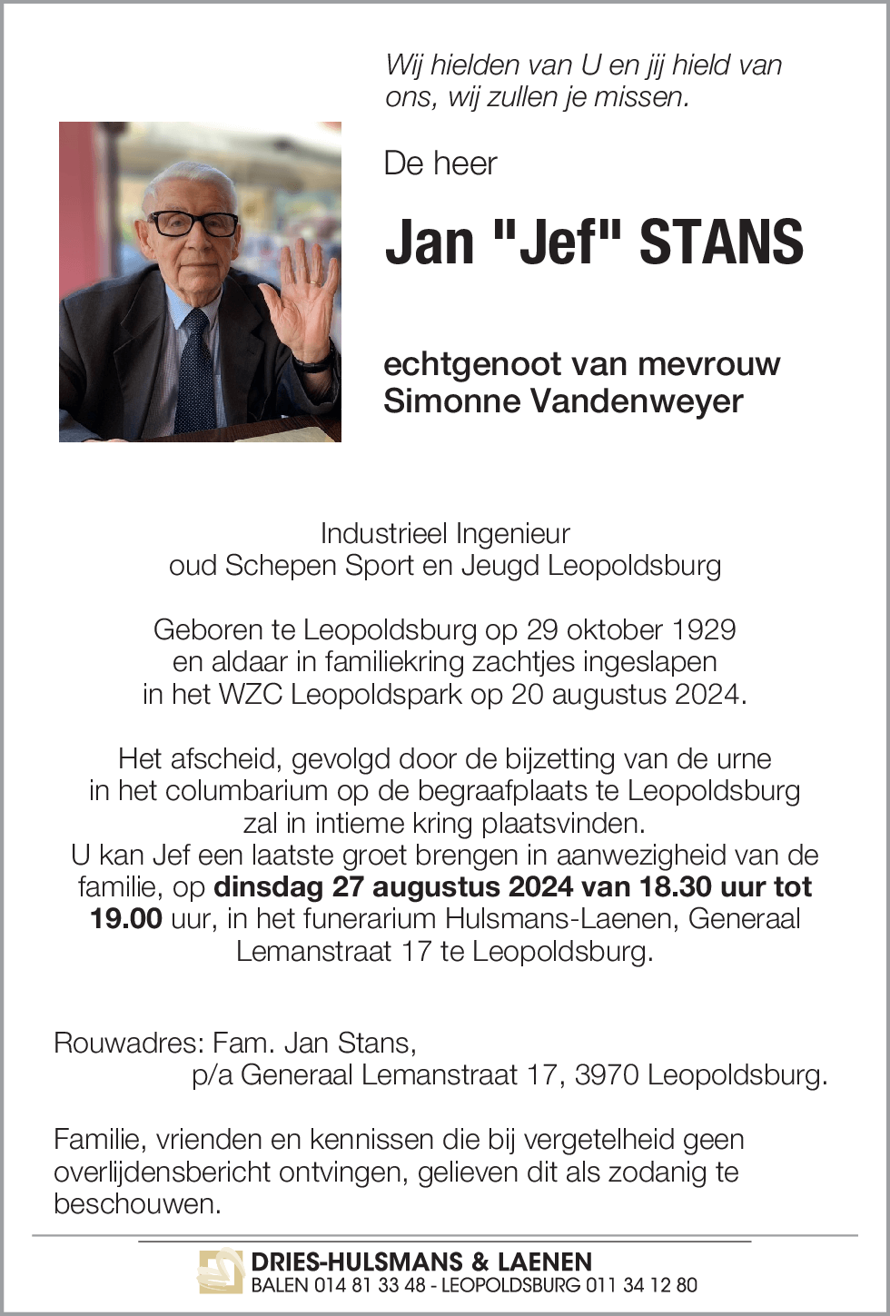 Jan Stans