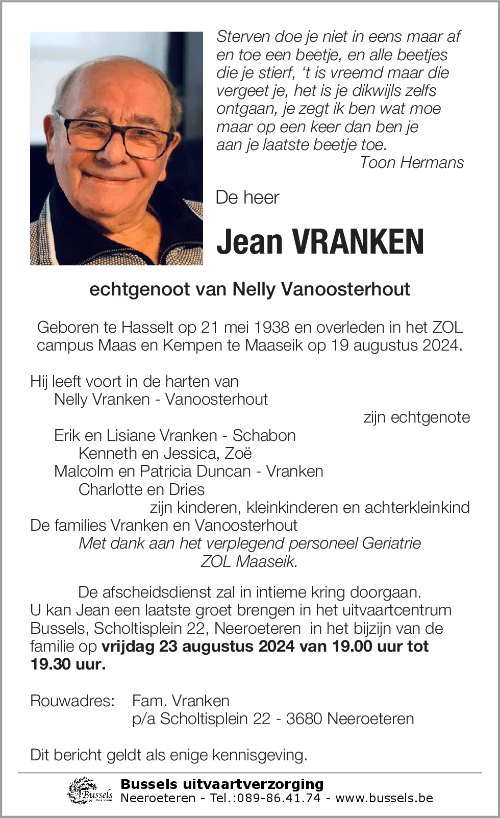 Jean VRANKEN