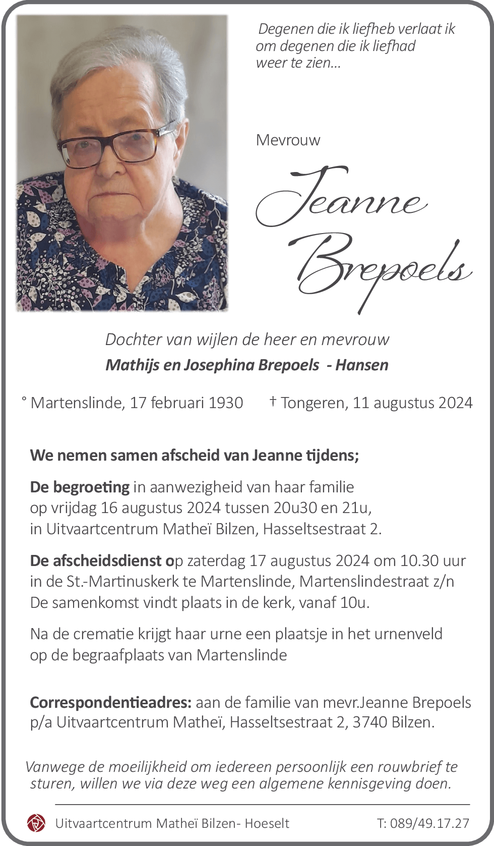 Jeanne Brepoels