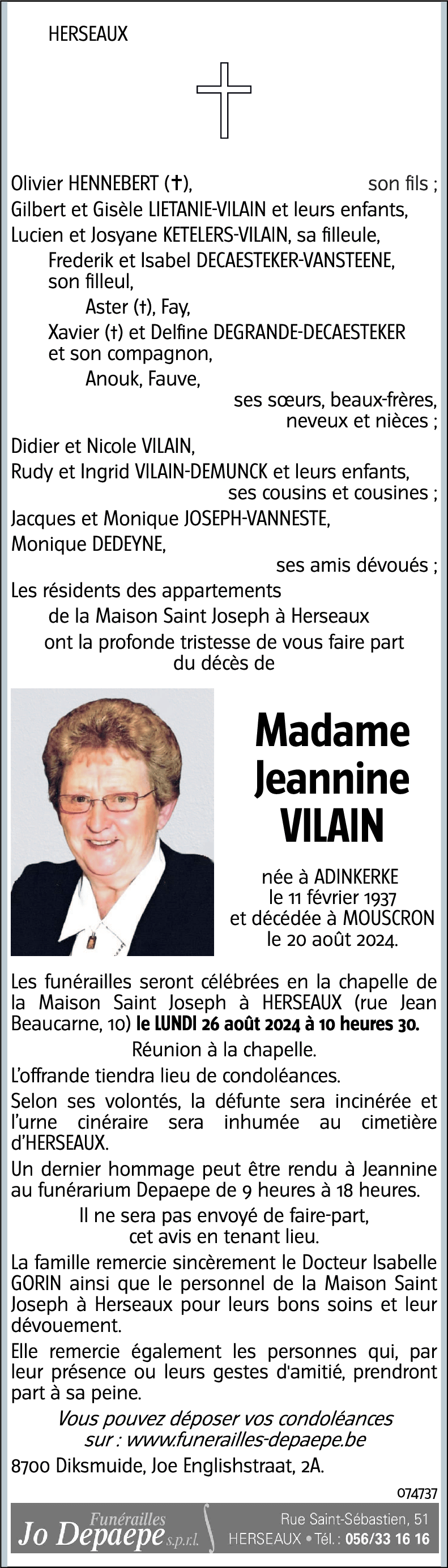 Jeannine VILAIN