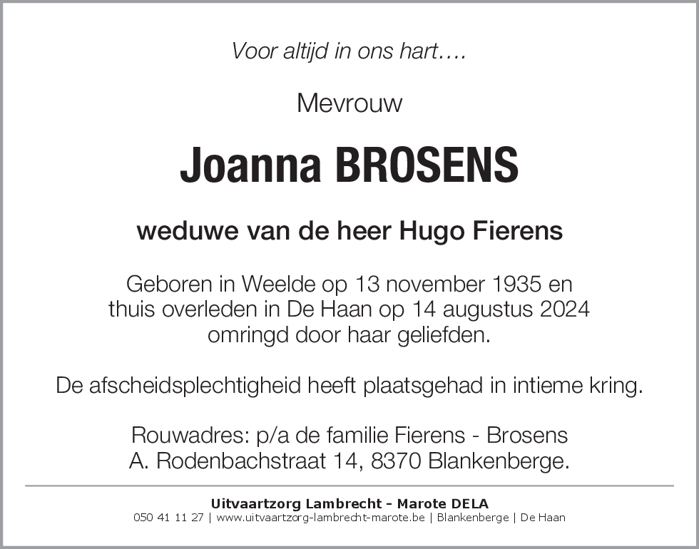 Joanna Brosens