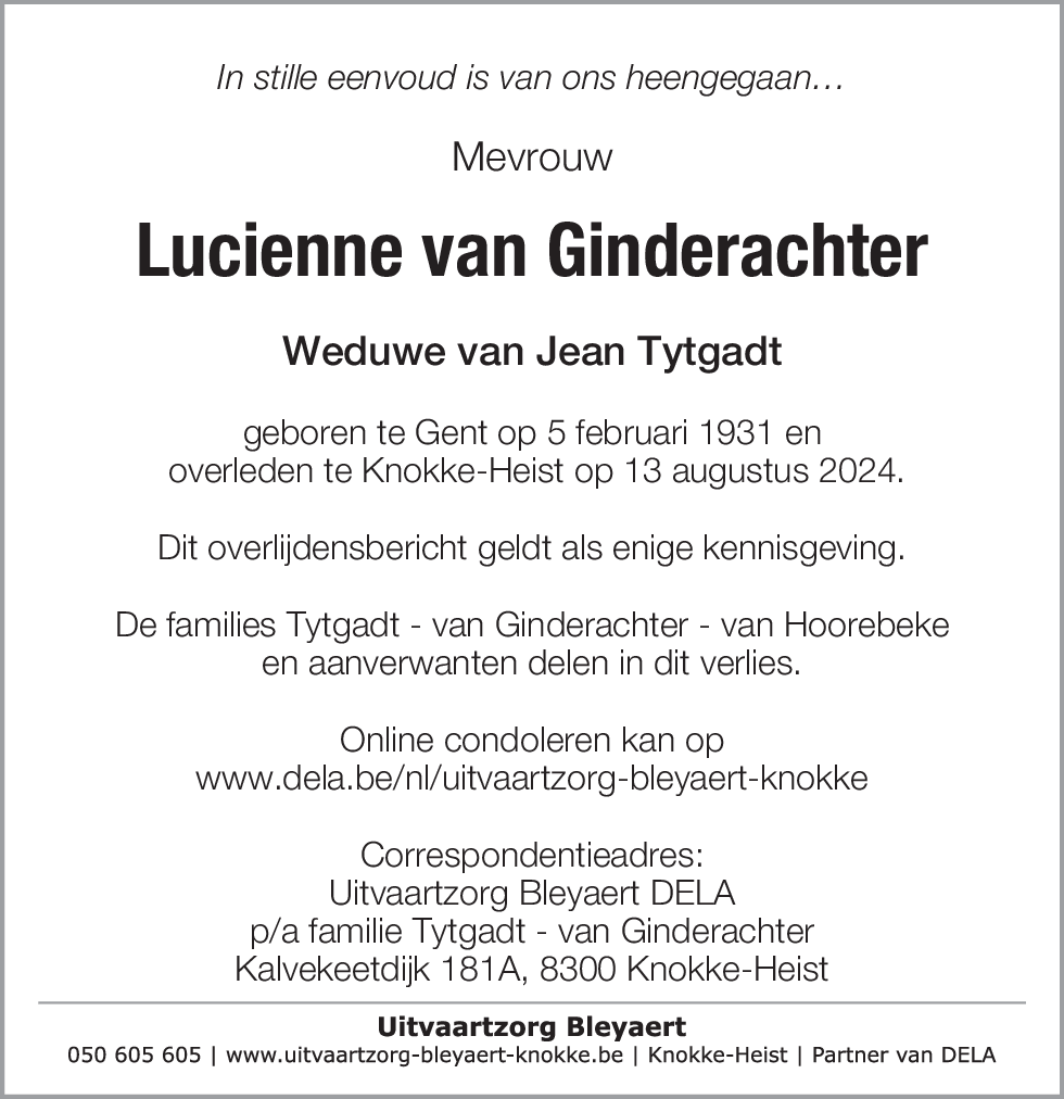 Lucienne Van Ginderachter