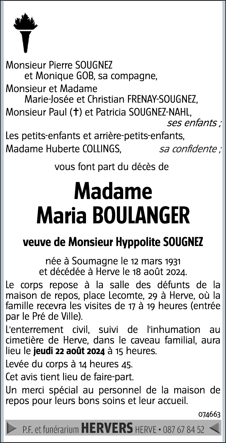 Maria BOULANGER