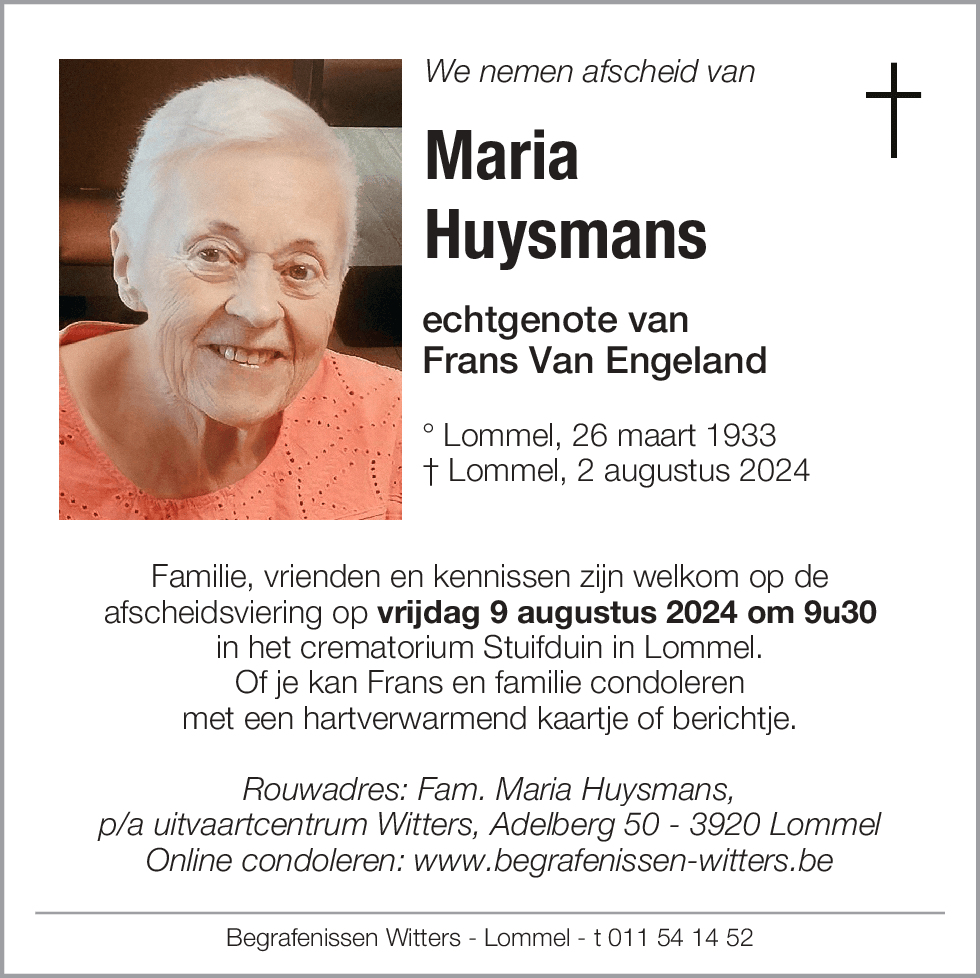Maria Huysmans