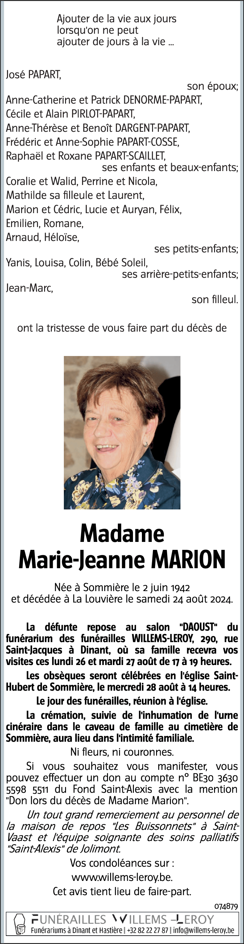 Marie-Jeanne MARION