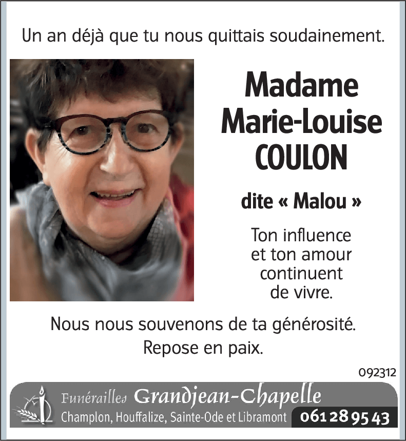 Marie-Louise COULON