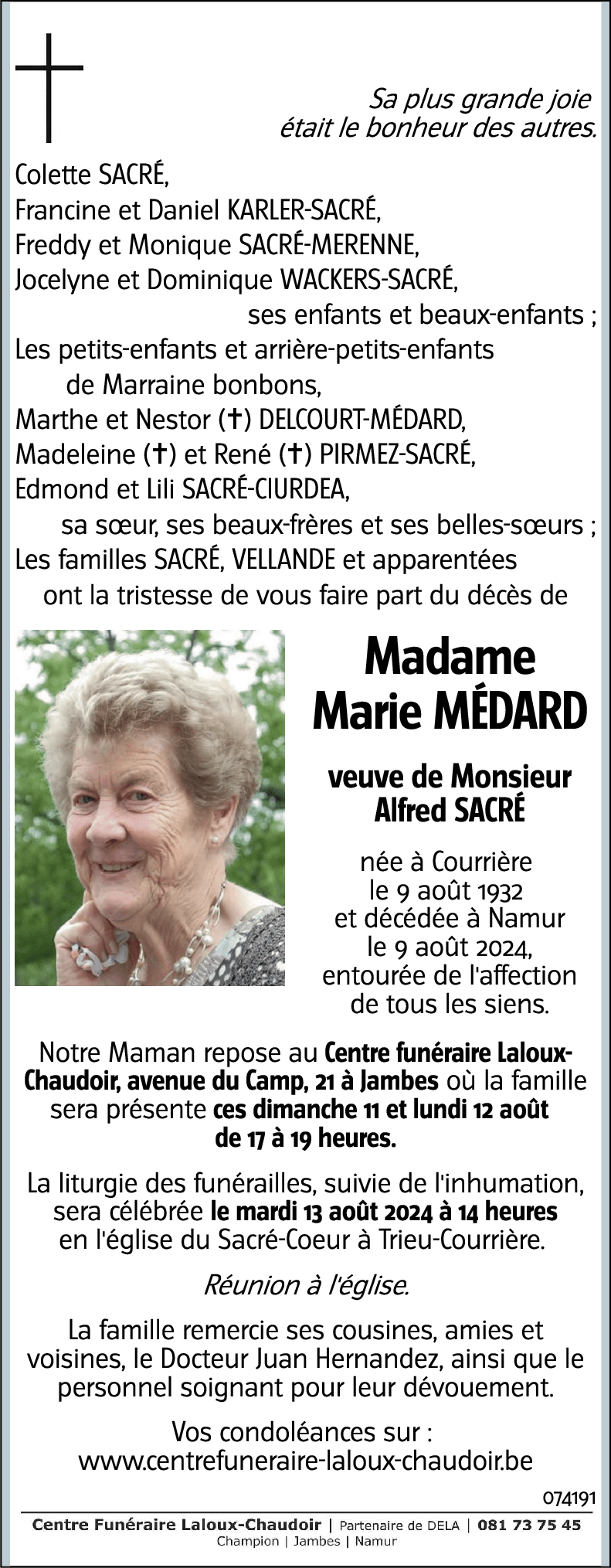 Marie MEDARD