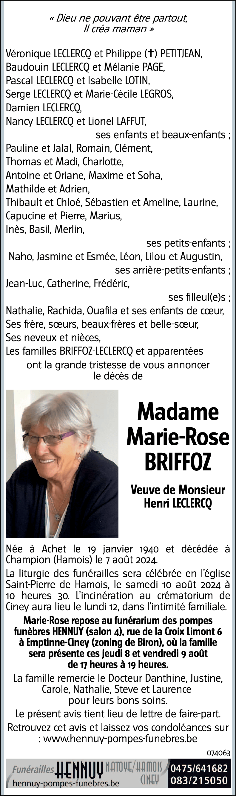 Marie-Rose BRIFFOZ