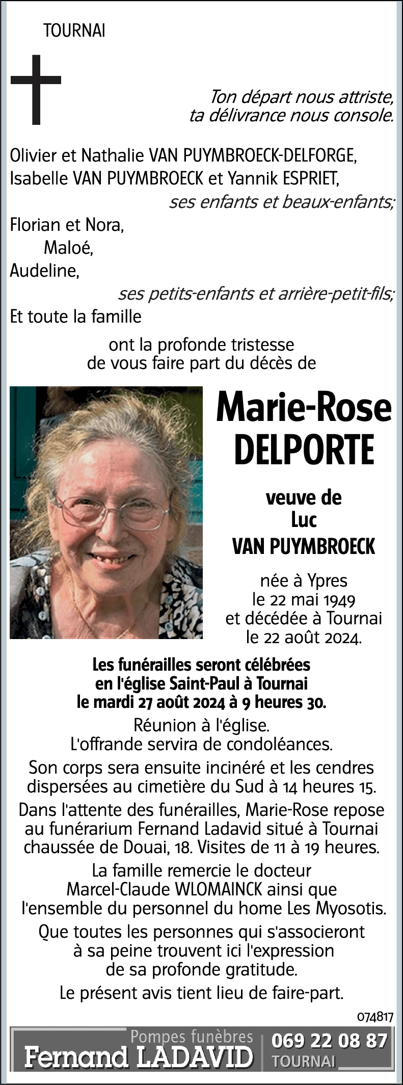 Marie-Rose DELPORTE