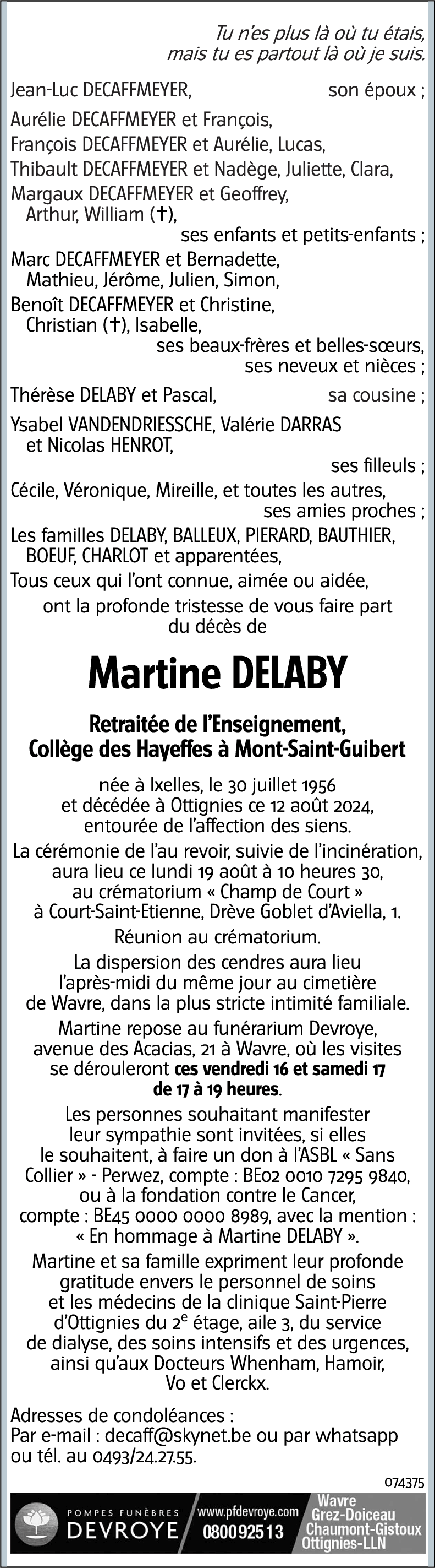 Martine DELABY