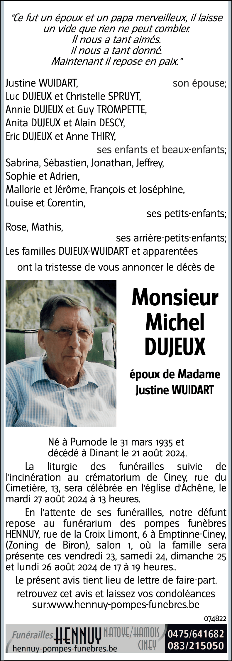 Michel DUJEUX