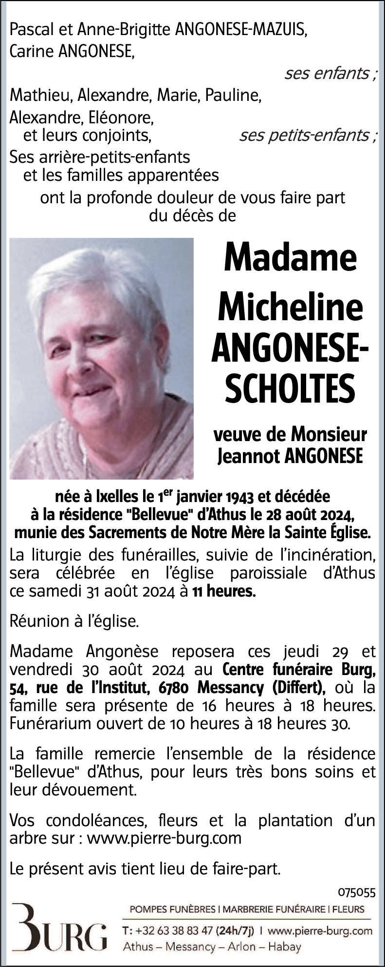 Micheline ANGONESE-SCHOLTES