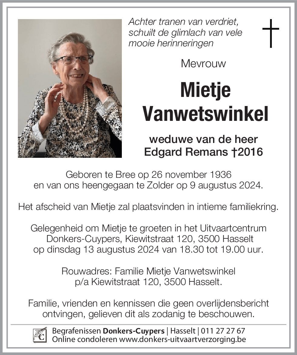 Mietje Vanwetswinkel