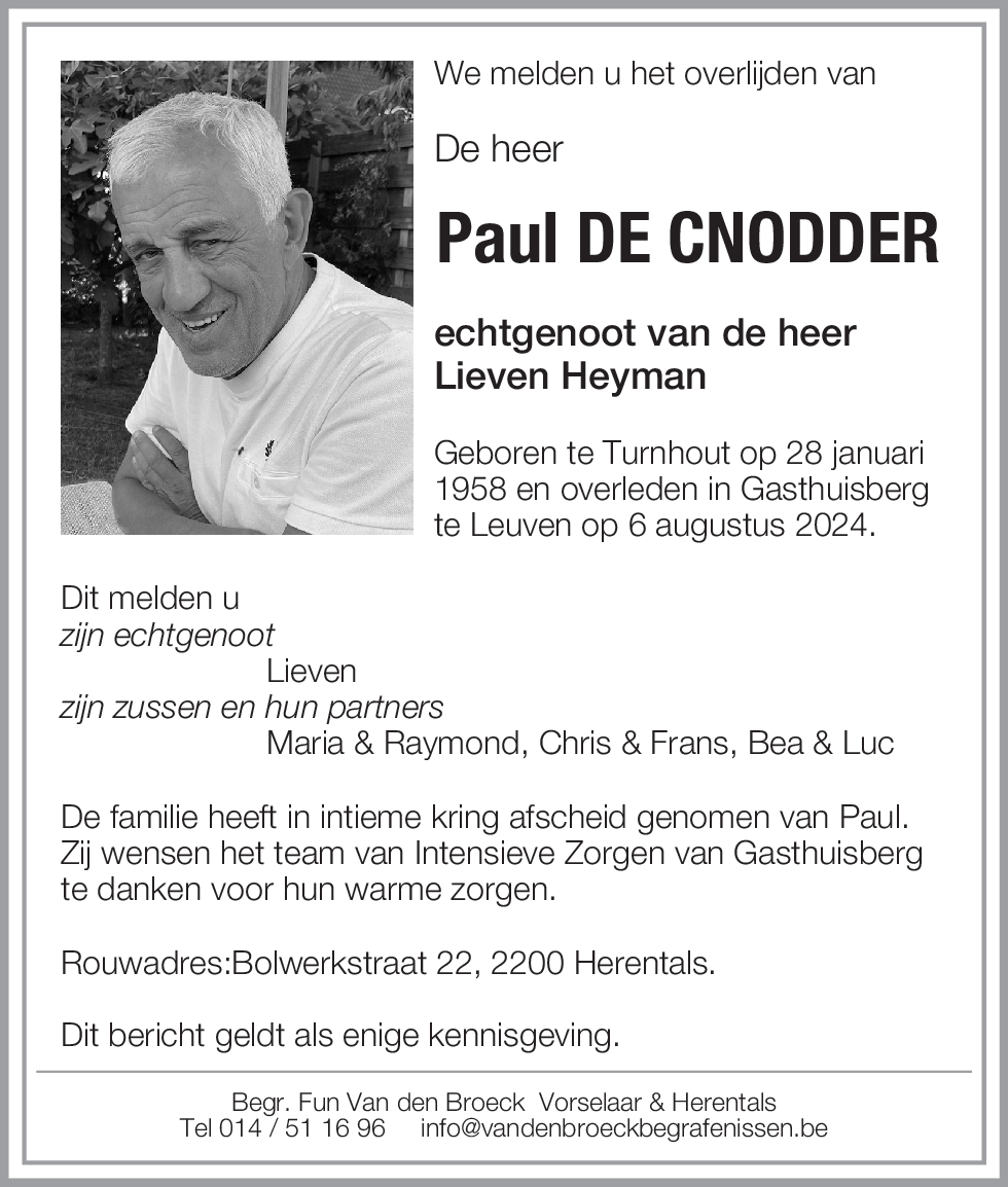 Paul De Cnodder