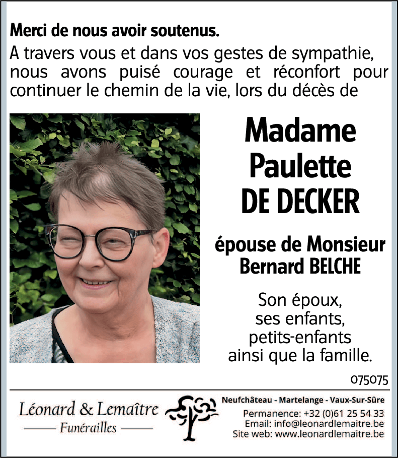 Paulette DE DECKER