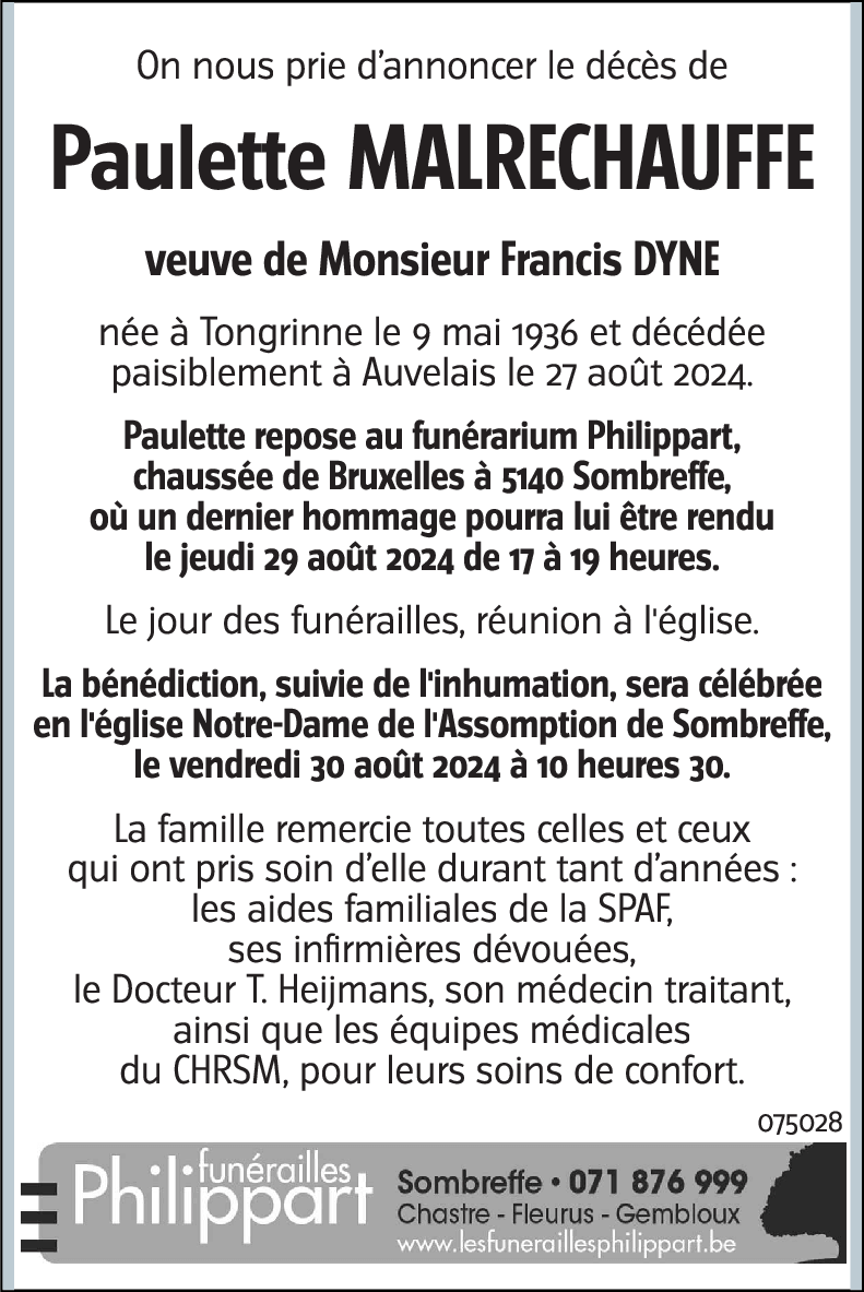 Paulette MALRECHAUFFE