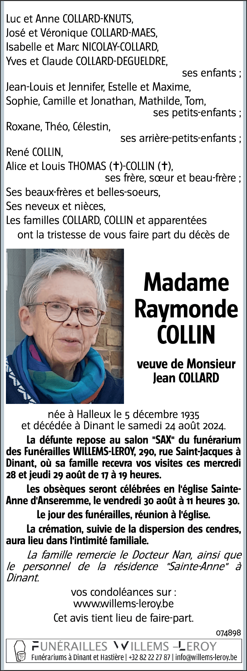 Raymonde COLLIN