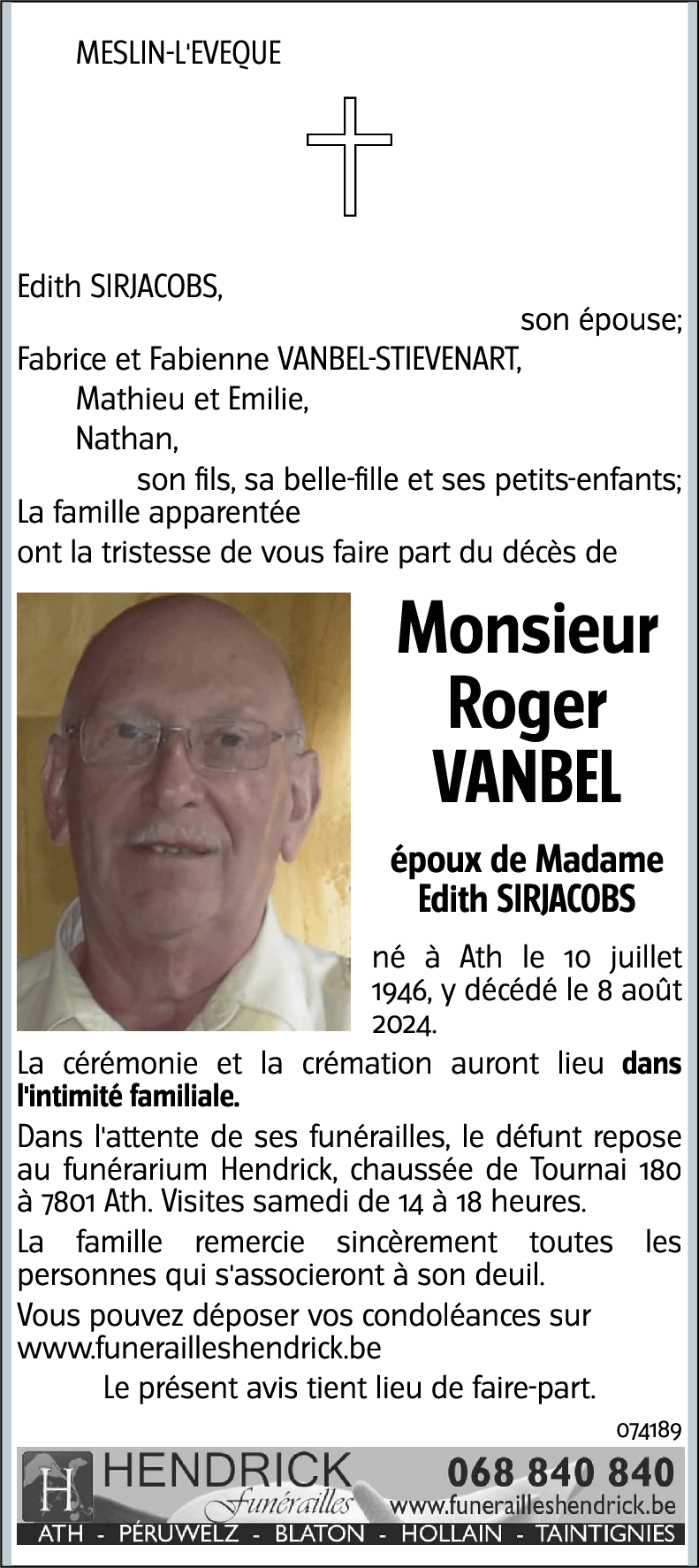 ROGER VANBEL