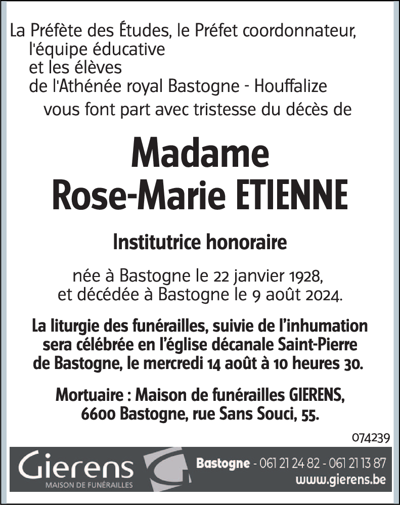 Rose-Marie ETIENNE