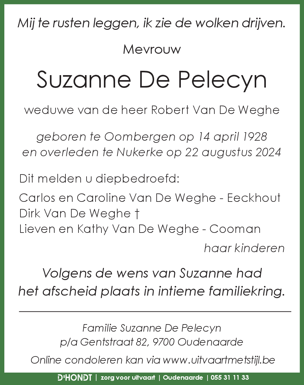 Suzanne De Pelecyn