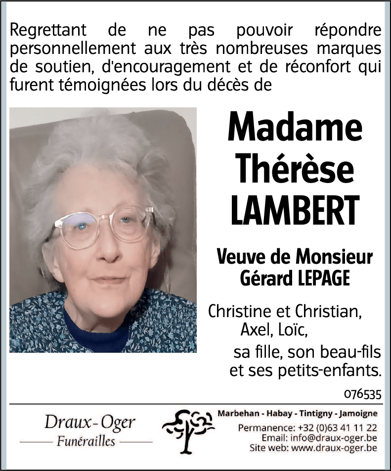 Thérèse LAMBERT