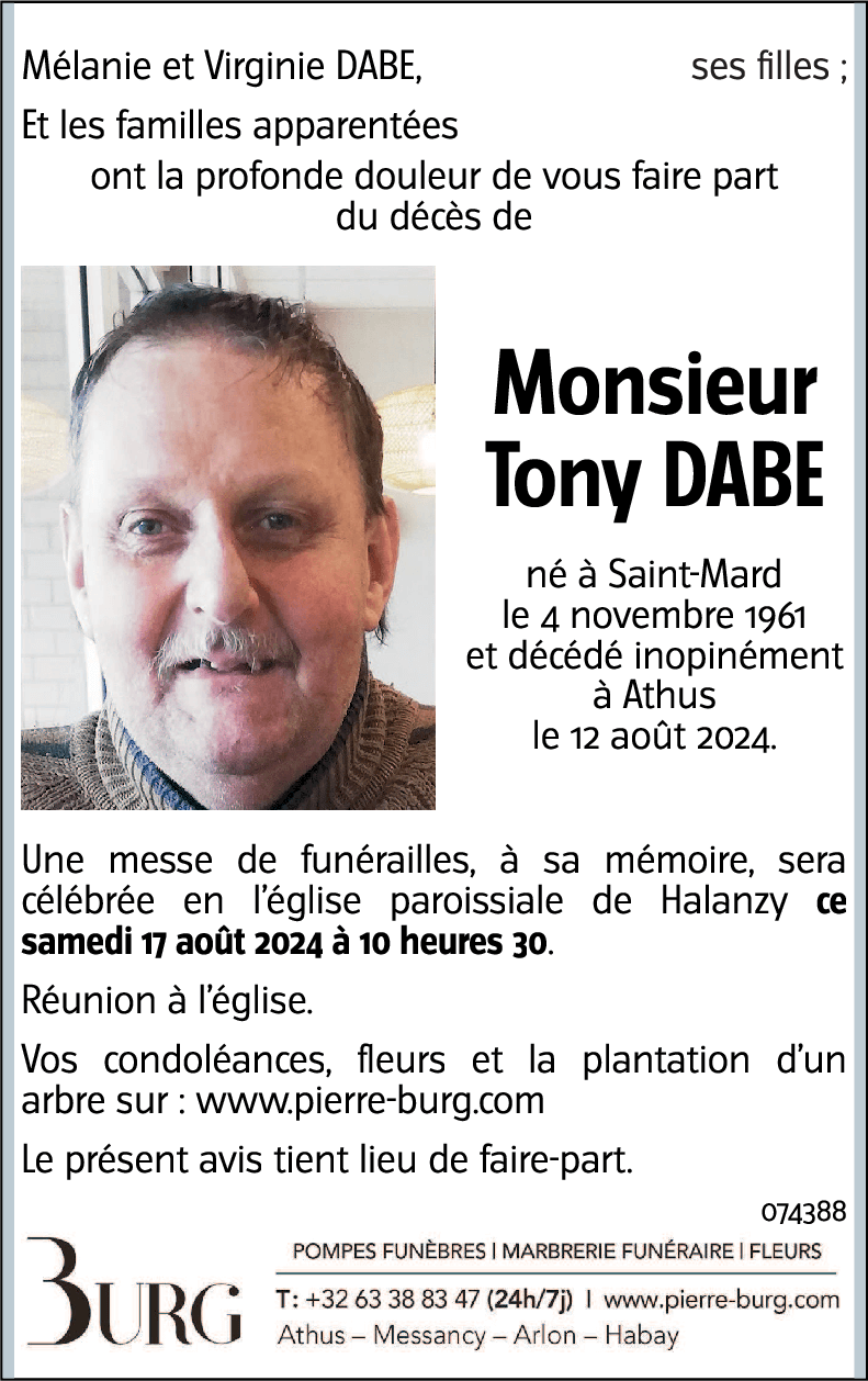 Tony DABE