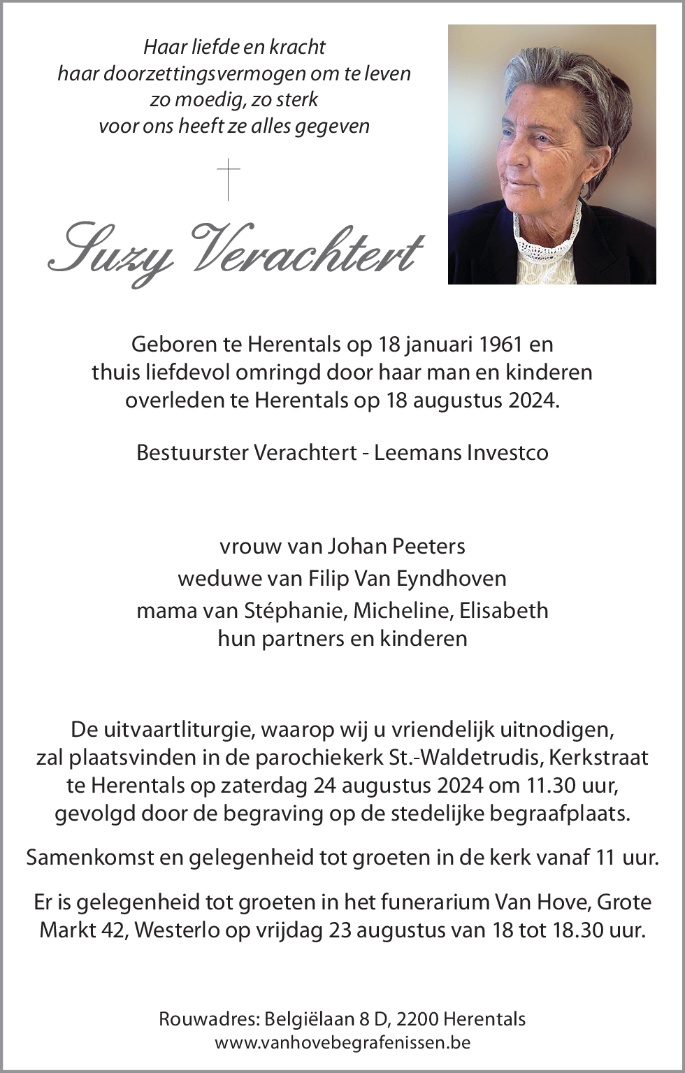 Verachtert Suzy