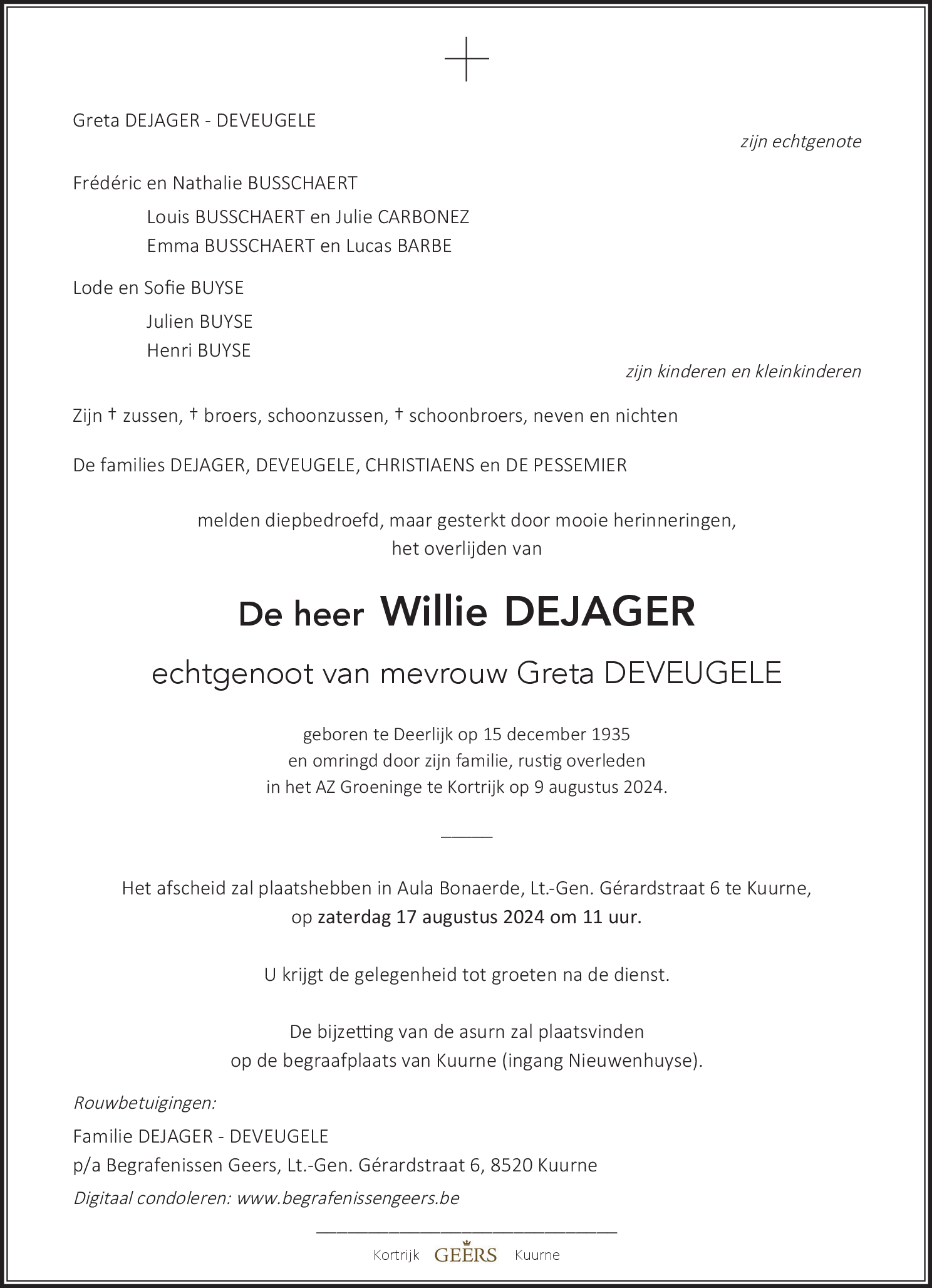 Willie DEJAGER