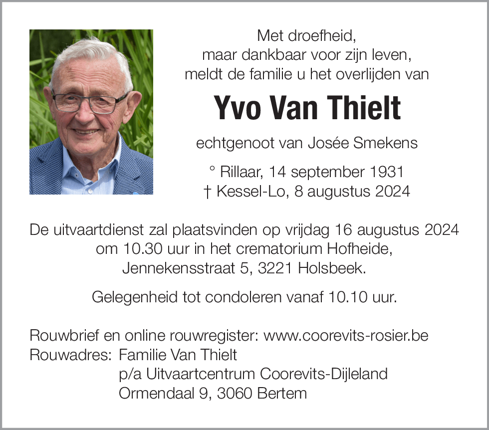 Yvo Van Thielt