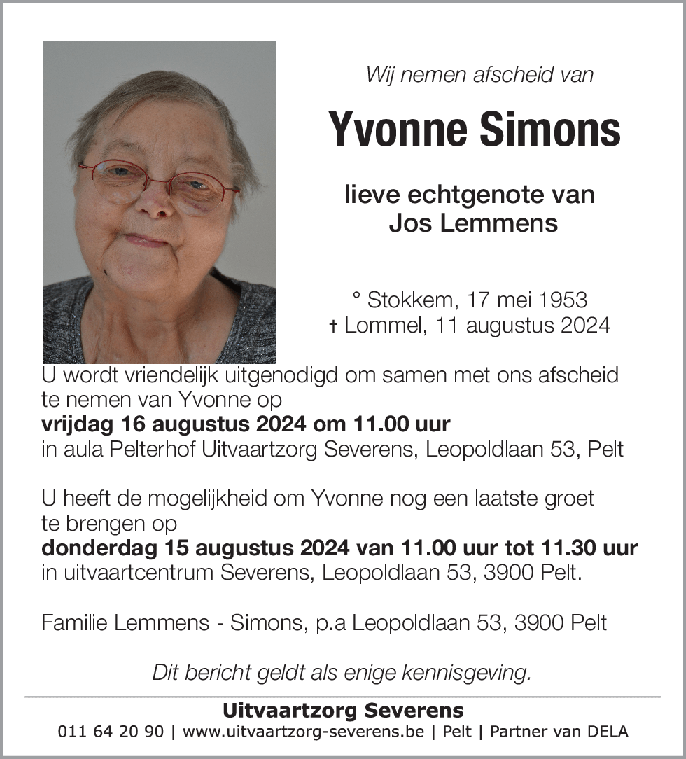 yvonne simons